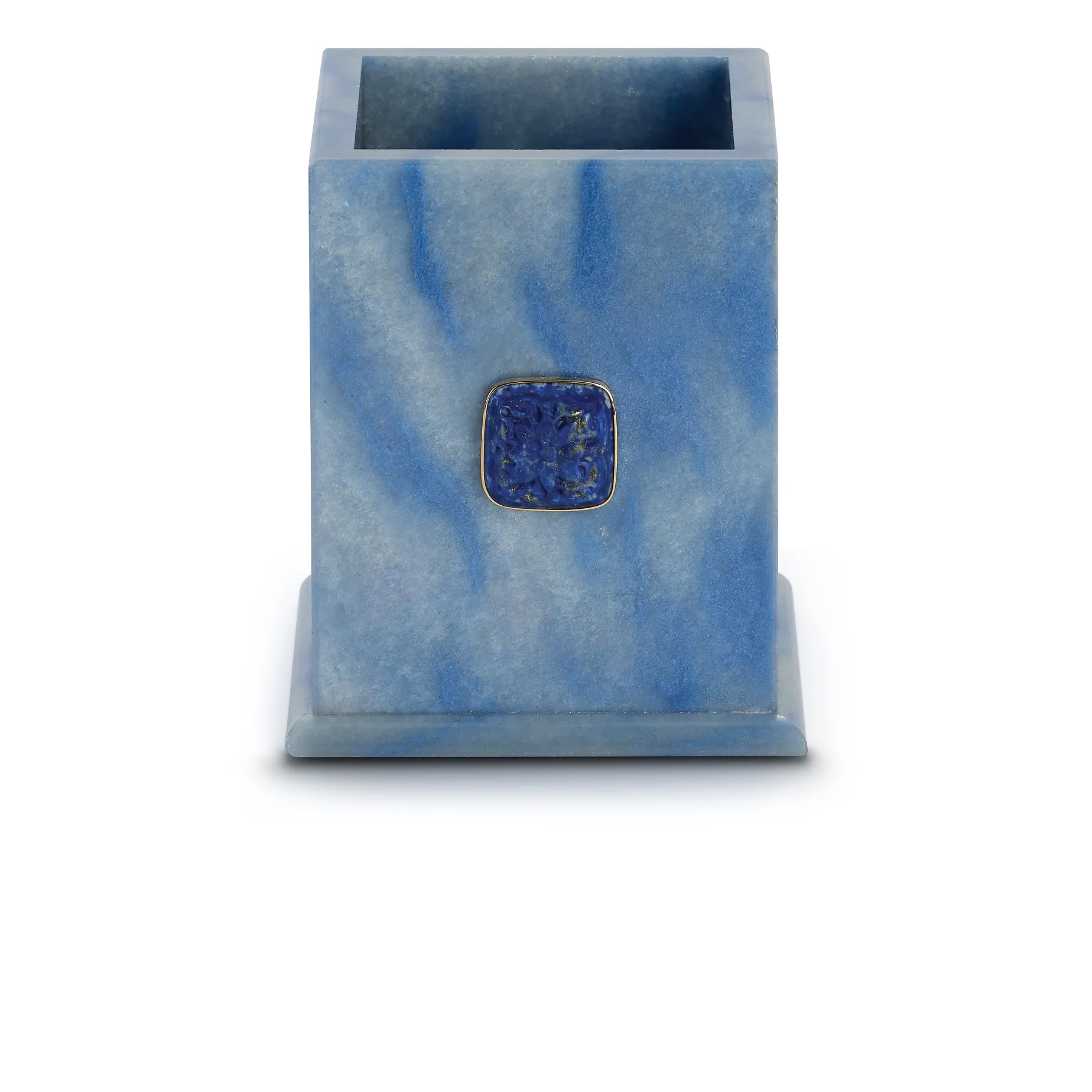 blue_aventurine_pen_cup_w_0.webp Blue Aventurine Pen Cup with Lapis