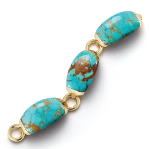 Boat Link Bracelet in Turquoise