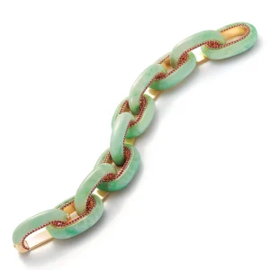 Bodrum Bracelet in Jade & Ruby