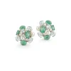 Bubble Earrings in Emerald