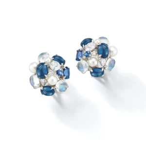 Bubble Earrings in Sapphire