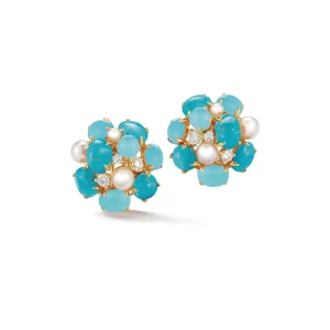 Bubble Earrings in Turquoise