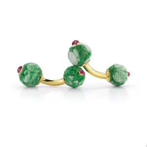 Canton Cufflinks in Jade