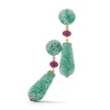 Canton Drop Earrings in Jade & Ruby