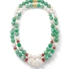 Canton Necklaces in Jade & Ruby