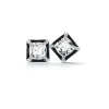 Carré Earrings in Crystal, Black Onyx & Diamond