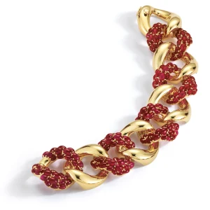 Classic Large Link Bracelet in Ruby