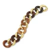 Classic Medium Link Bracelet in Multi Wood