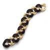 Classic Medium Link Bracelet in Ebony