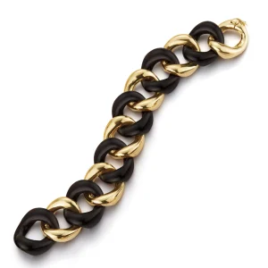 Classic Medium Link Bracelet in Ebony