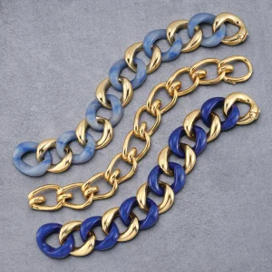 Classic Medium Link Bracelet in Lapis