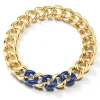 Classic Medium Link Necklace with Lapis