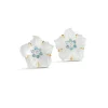 Clematis Earrings in Aquamarine & Diamond