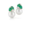 Deauville Earrings in Emerald & Diamond