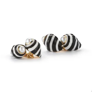 Engina Shell and Pearl Cufflinks