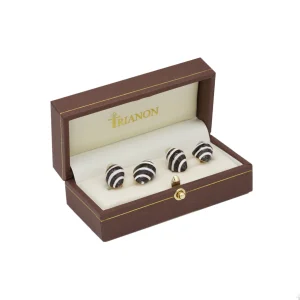 Engina Shell and Pearl Cufflinks