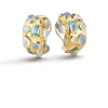 Fifties Hoop Earrings in Blues