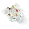 Frog Brooch in Crystal & Multi Stone