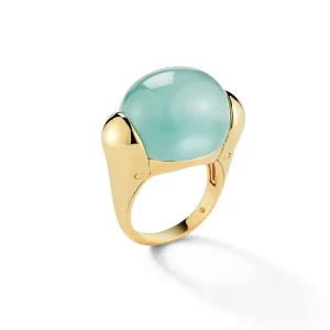 Golf Ball Ring in Aquamarine