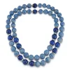 Juno Necklaces in Blue Aventurine, Lapis & Blue Topaz
