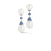Juno Pearl Earrings with Sapphire