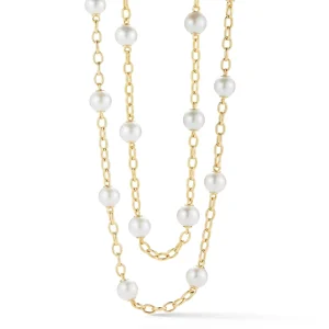 Large Astro Necklaces in Pearl