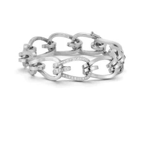 Large Daytona Link Bracelet with Diamonds