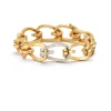 Large Daytona Link Bracelet with Diamonds