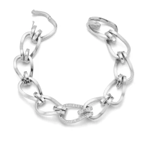 Large Daytona Link Bracelet with Diamonds