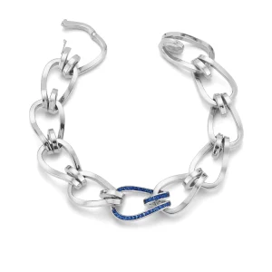 Large Daytona Link Bracelet with Sapphires