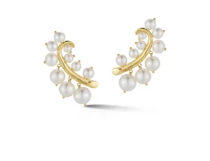 Lily of the Valley Earrings in Pearl