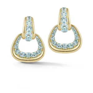 Madison Earrings in Blue Topaz