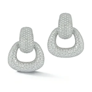 Madison Earrings with Pave Diamond