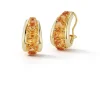 Madison Hoop Earrings in Citrine