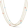 Mini Astro Necklaces in Coral, Pearl & Turquoise
