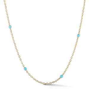 Mini Astro Necklaces in Coral, Pearl & Turquoise