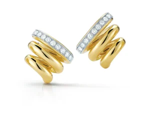 Mousetrap Earrings in Diamond