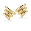 Mousetrap Earrings in Yellow Gold
