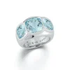 Mughal Ring in Blue Topaz