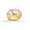 Mughal Ring in White Topaz
