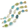 Multi Baroque Bracelets in Blues, Large