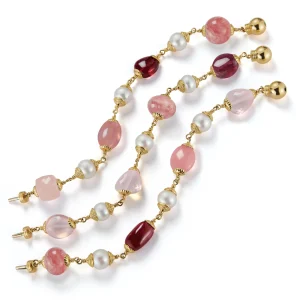 Multi Baroque Bracelets in Pink