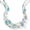Multi Baroque Necklaces in Blues