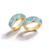 Portofino Rings in Aquamarine