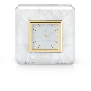 3.5" Yellow Face Crystal Clock