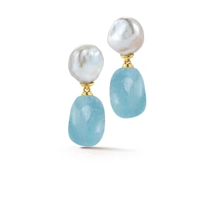 Seville Drop Earrings in Blue Topaz