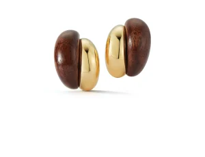 Silhouette Earrings in Wood