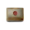 Small Agate Box with Carnelian
