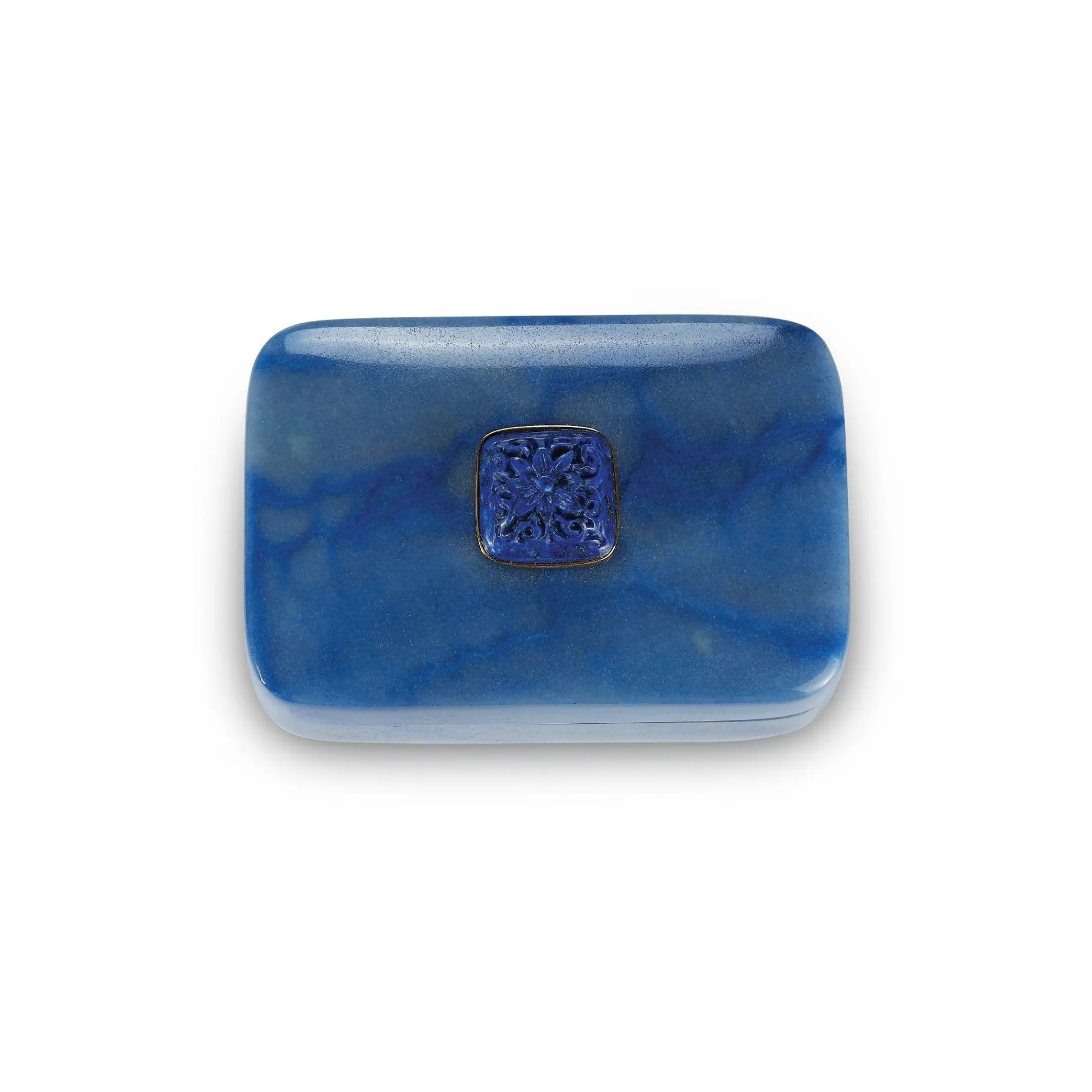 small_blue_aventurine_box_0.webp Small Blue Aventurine Box with Lapis