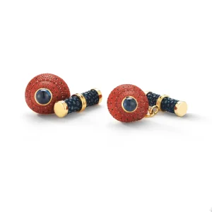 Strawberry Shell Cufflinks
